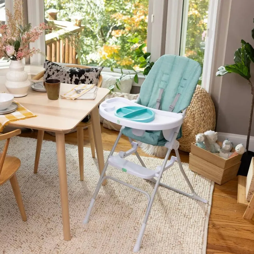 Chaise haute compacte sun valley bleu