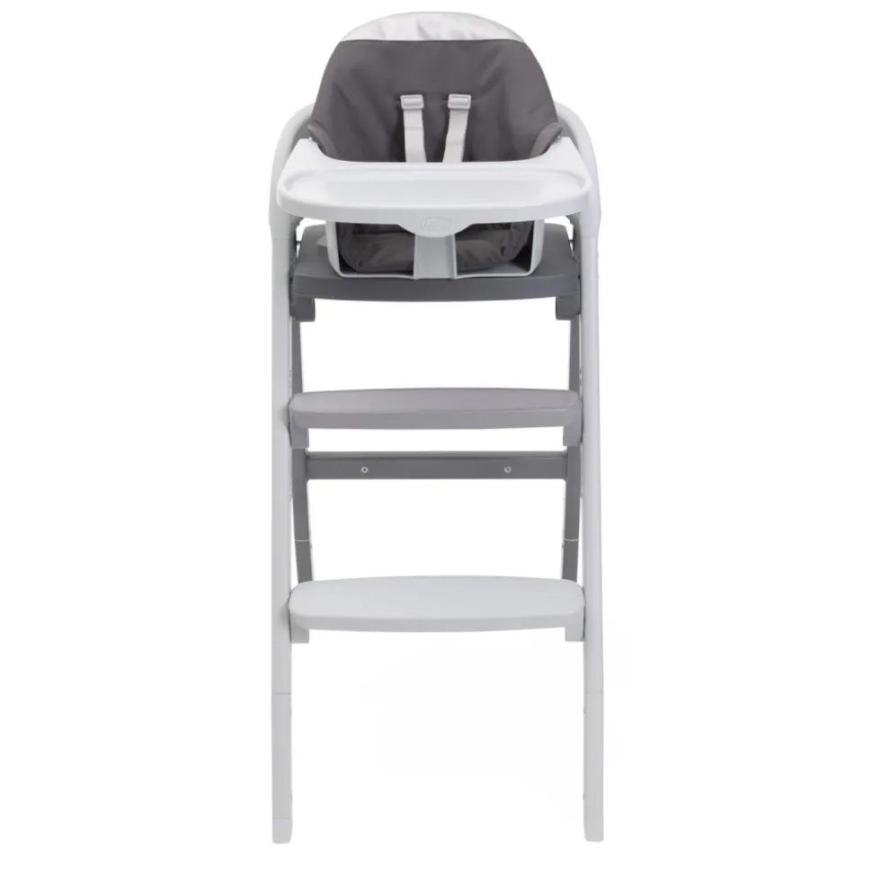 Chaise haute crescendo up 2 en 1steel cloud re_lux avec siège de naissance