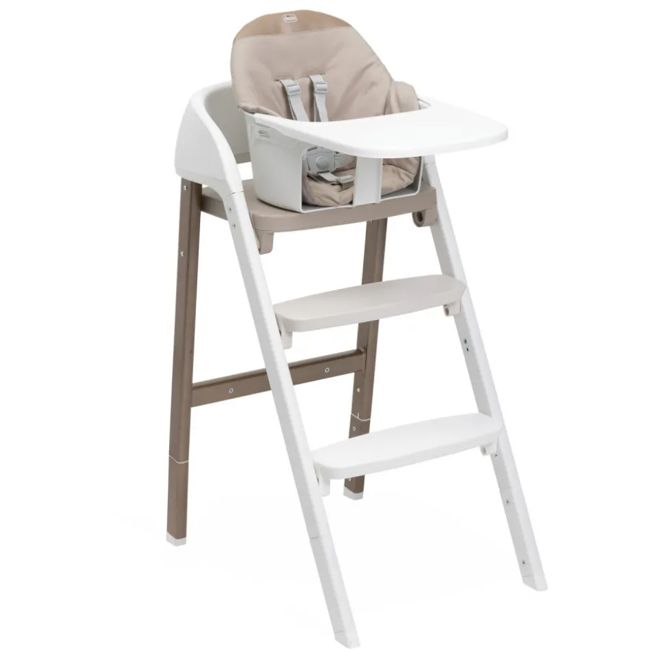 Chaise haute crescendo up pearl cooper re_lux + kit tour d'observation crescendo up grey