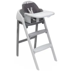Chaise haute crescendo up steel cloud re_lux + kit tour d'observation crescendo up grey