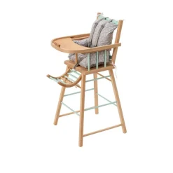 Chaise haute en bois andré hybride vert mint