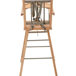 Chaise haute en bois andré hybride gris