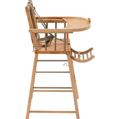 Chaise haute en bois andré hybride gris