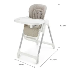 Chaise haute 3-en-1 tulo beige