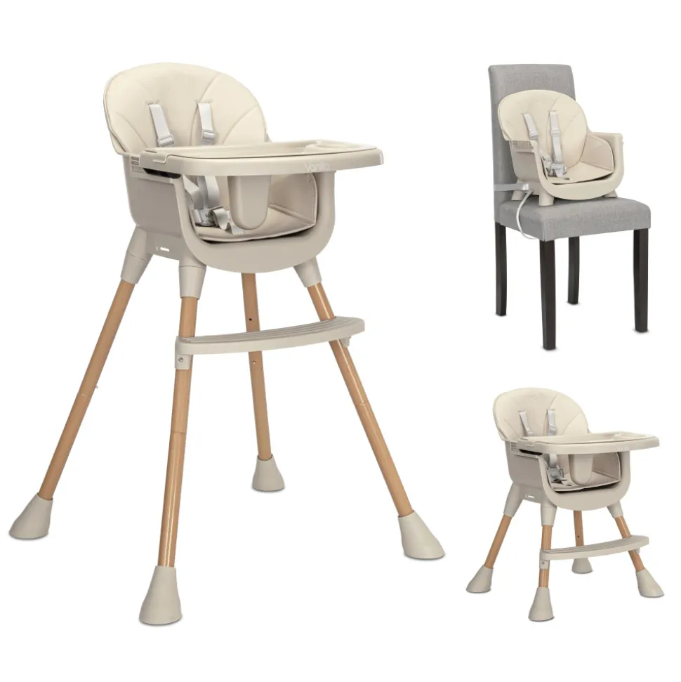 Chaise haute 3 en 1 vanilla beige