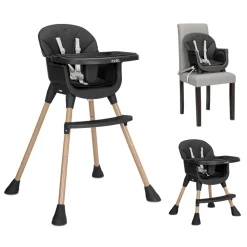 Chaise haute 3 en 1 vanilla noir
