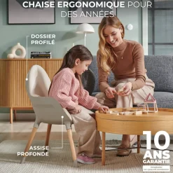 Chaise haute fini 2 beige