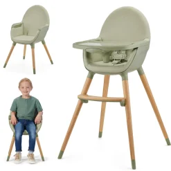 Chaise haute fini 2 vert