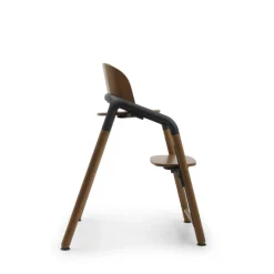 Chaise haute giraffe bébé bois foncé