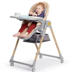 Chaise haute lastree - grey