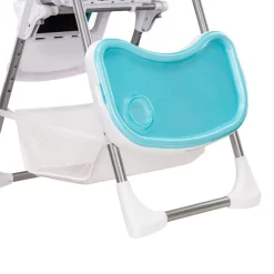 Chaise haute linn plus turquoise