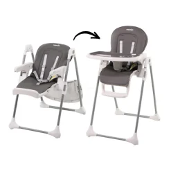 Chaise haute lucie grise