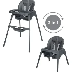 Chaise haute meely plus tinted graphite