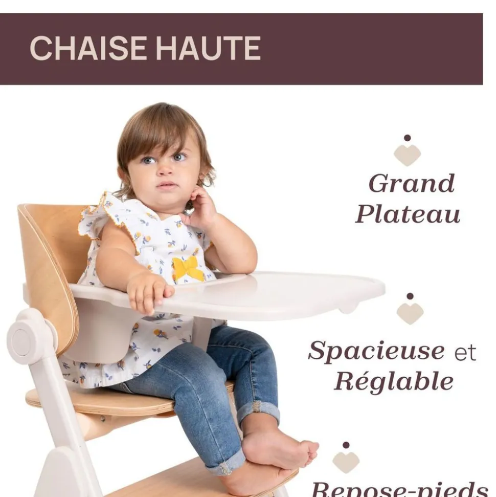 Chaise haute meraviglia fossil