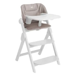 Chaise haute meraviglia milk + coussin de siège meraviglia sandshell