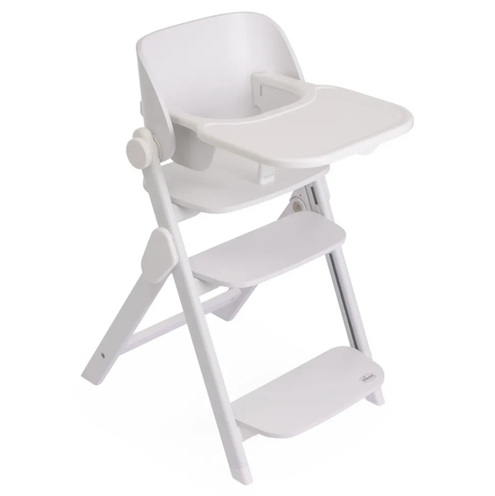 Chaise haute meraviglia milk + coussin de siège meraviglia sandshell