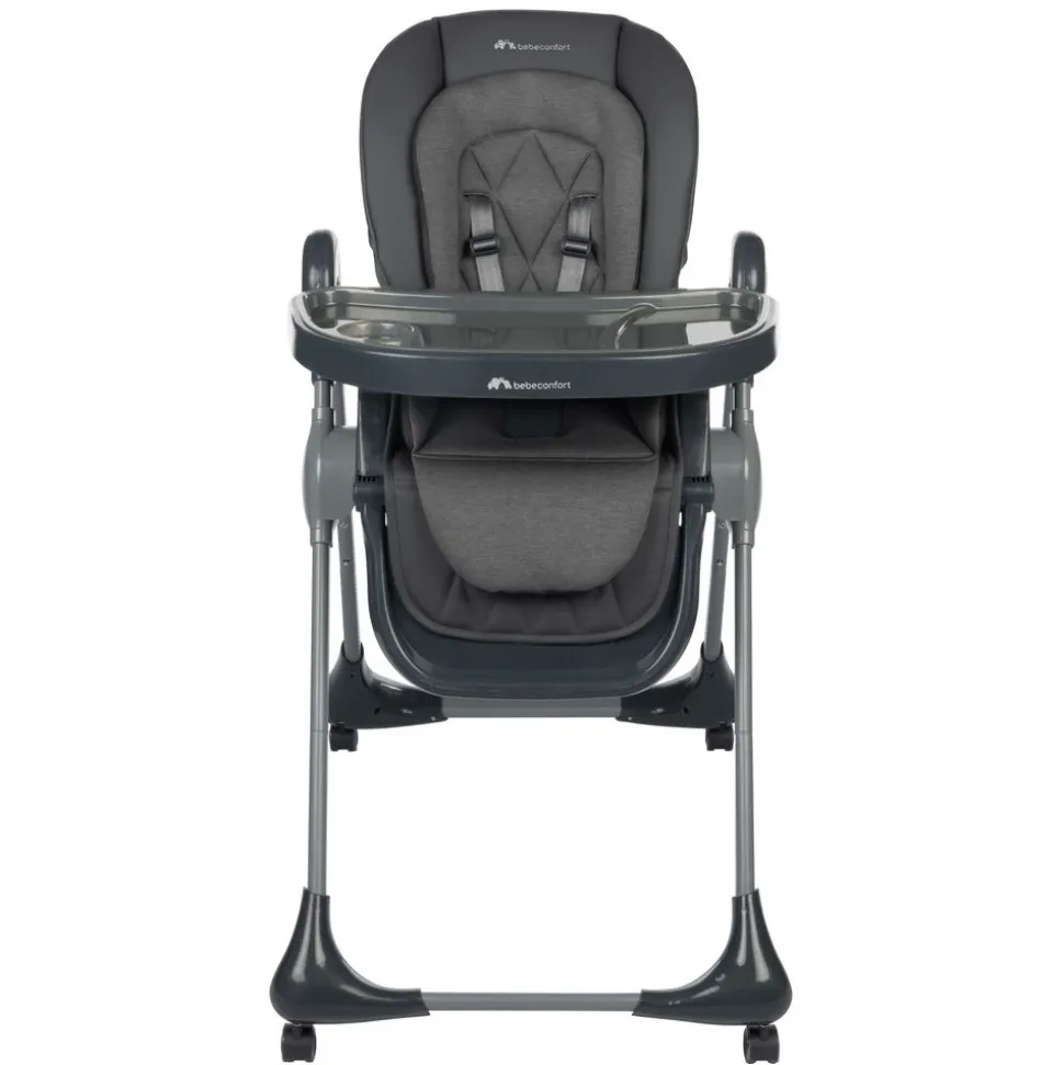 Chaise haute olea mineral graphite