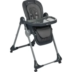 Chaise haute olea mineral graphite