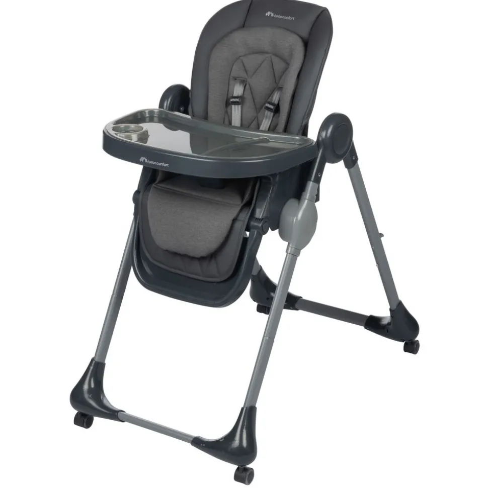 Chaise haute olea mineral graphite