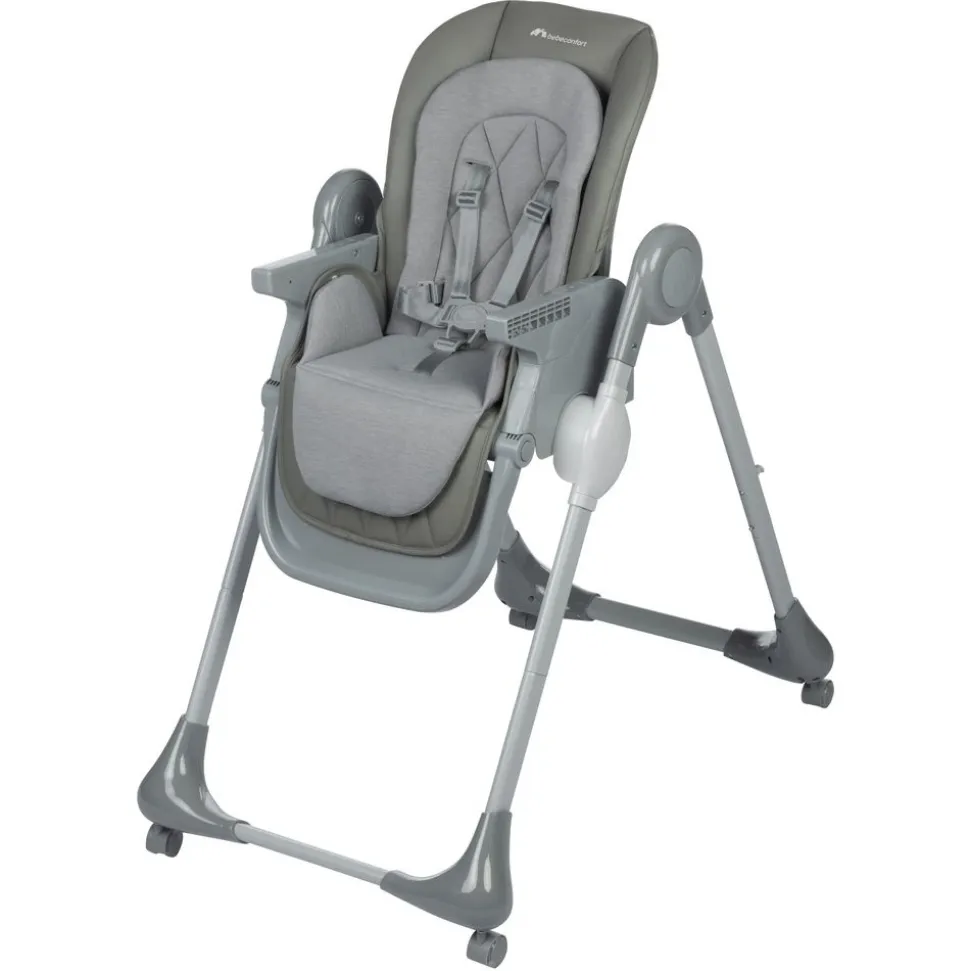 Chaise haute olea mineral gray
