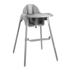 Chaise haute plateau amovible pesto gris