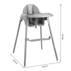 Chaise haute plateau amovible pesto vert
