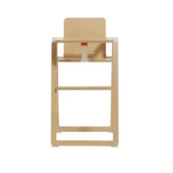 Chaise haute pliable ultra-plate bois naturel