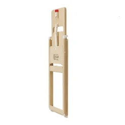 Chaise haute pliable ultra-plate bois naturel