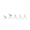 Chaise haute pliante évolutive click & fold all natural dark
