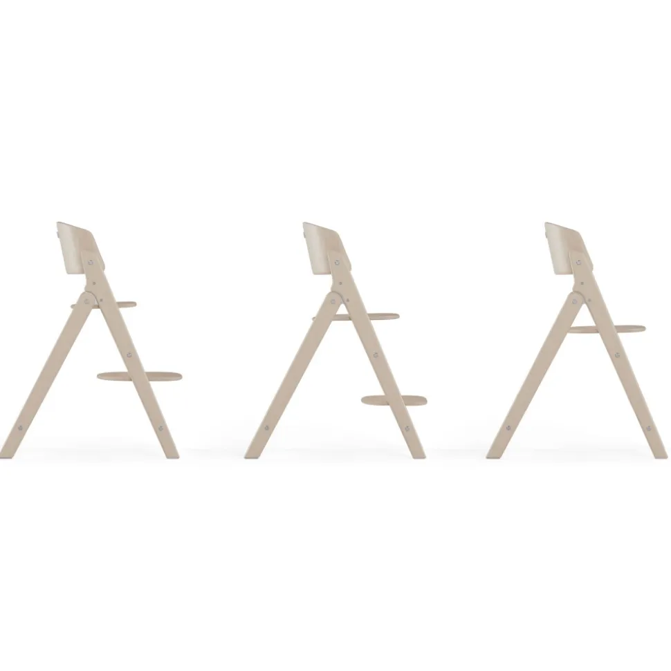 Chaise haute pliante évolutive click & fold all natural dark