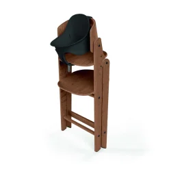Chaise haute pliante évolutive click & fold 3-en-1 all natural dark