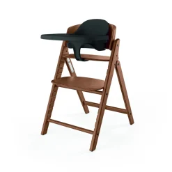 Chaise haute pliante évolutive click & fold 3-en-1 all natural dark