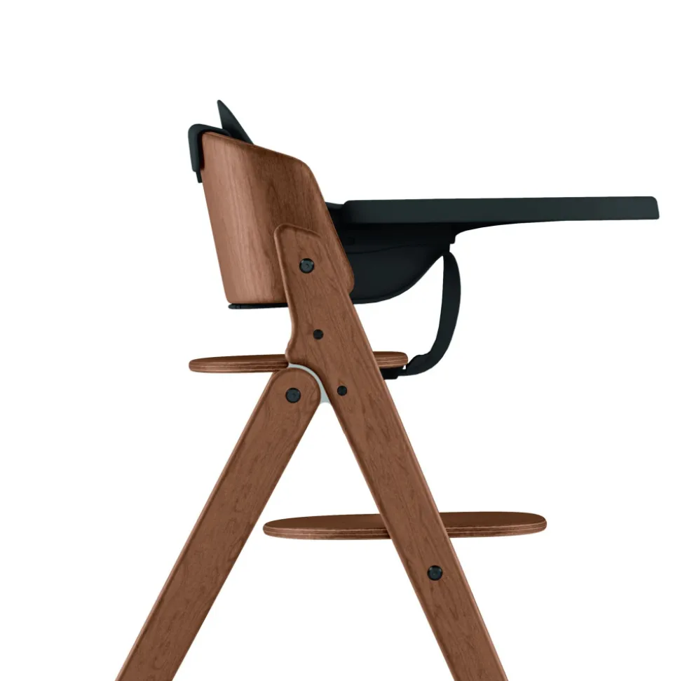 Chaise haute pliante évolutive click & fold 4-en-1 all natural dark
