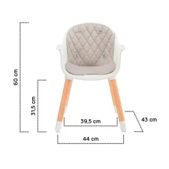 Chaise haute sienna grey