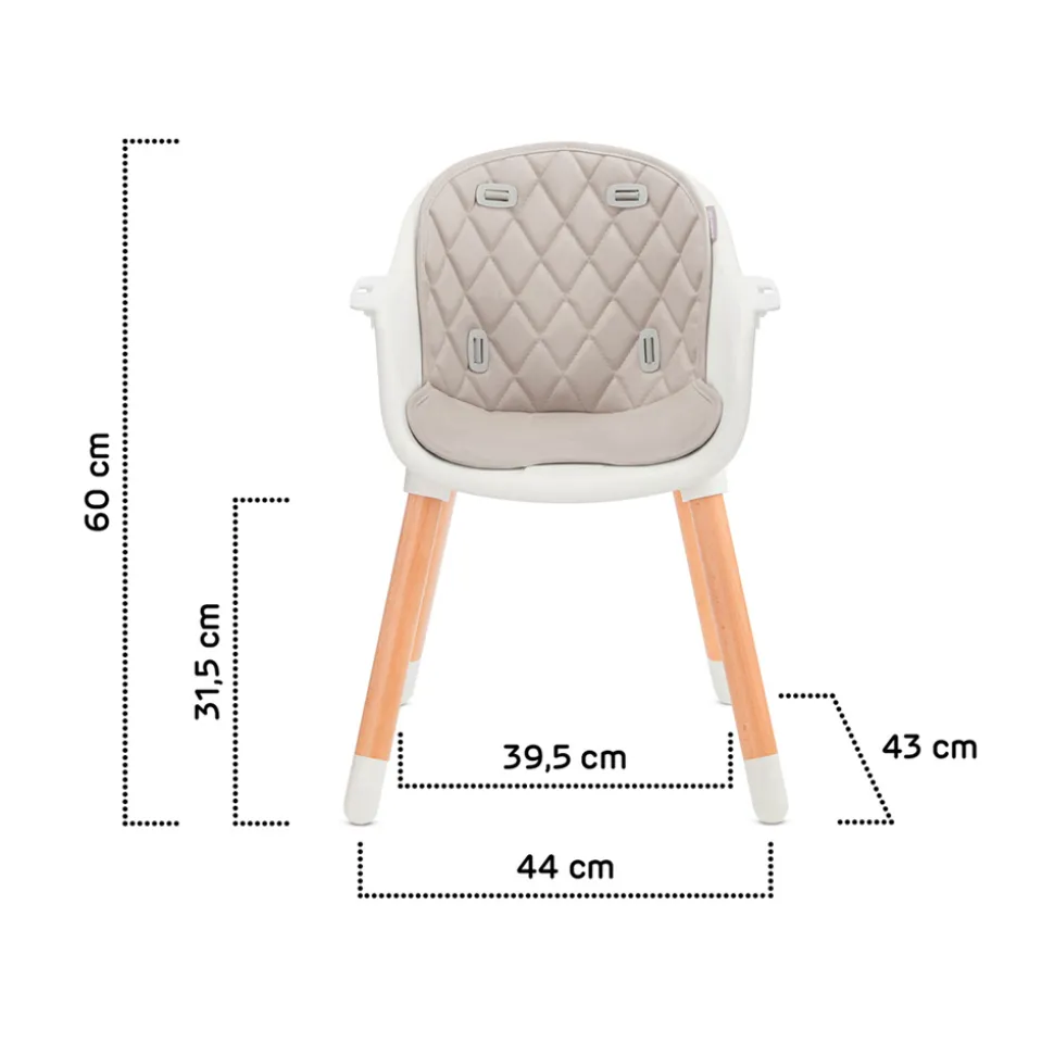 Chaise haute sienna grey