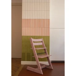 Chaise haute tripp trapp heather mauve