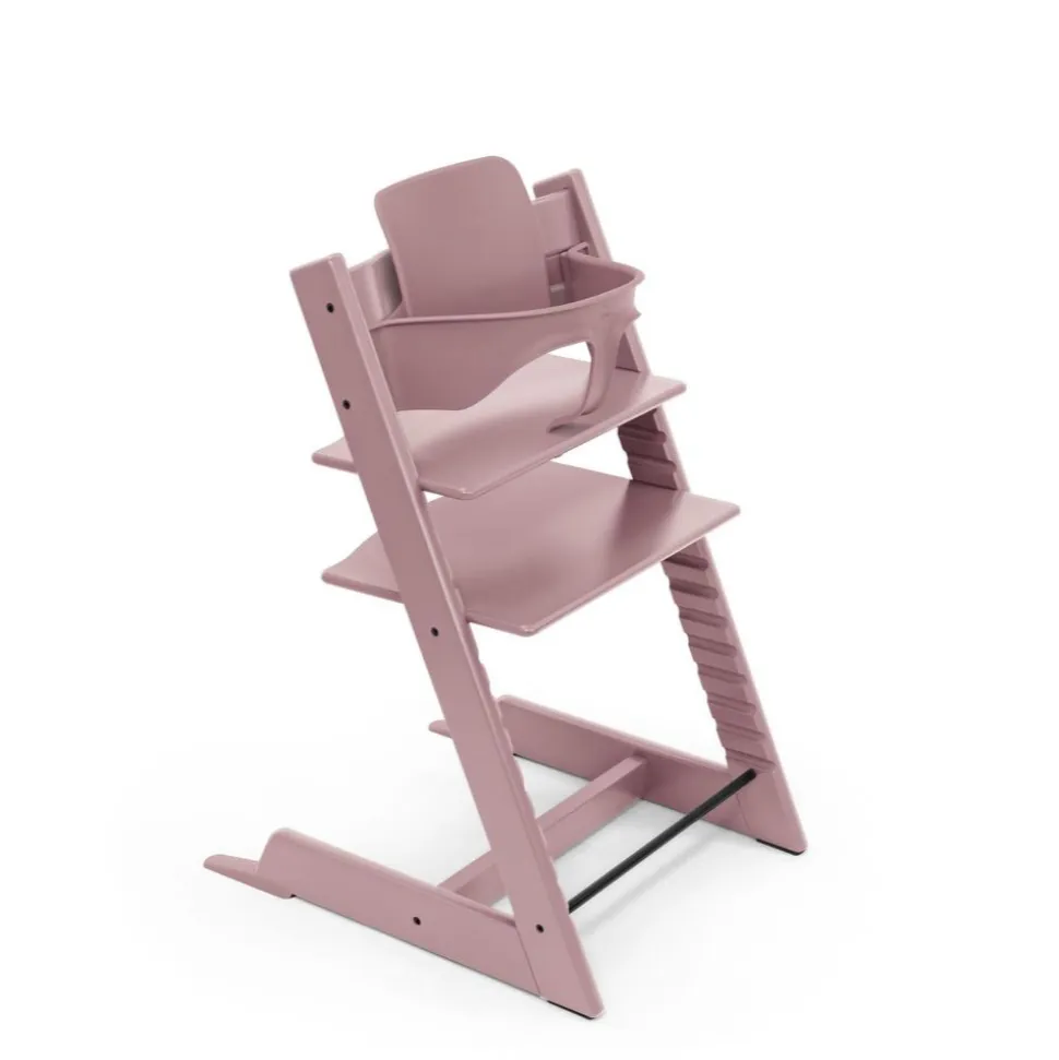 Chaise haute tripp trapp heather mauve