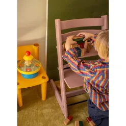Chaise haute tripp trapp heather mauve