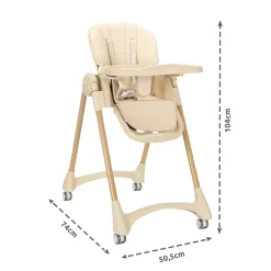 Chaise haute tummy gris
