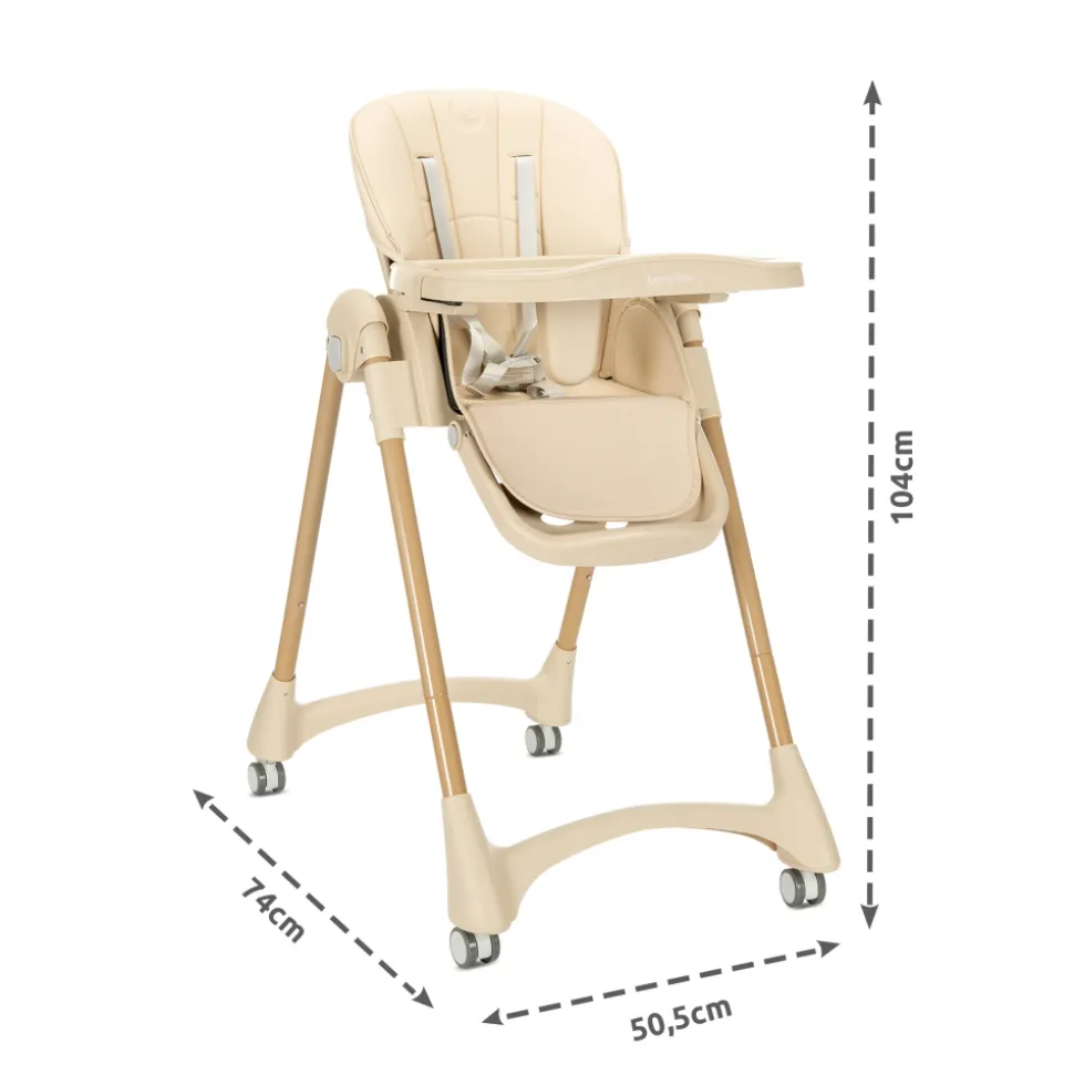 Chaise haute tummy gris