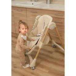 Chaise haute tummy gris