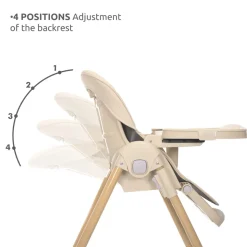 Chaise haute tummy vert