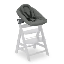 Chaise haute évolutive alpha crème+ transat premium dark grey