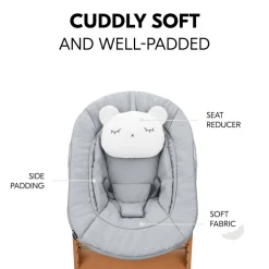 Chaise haute évolutive alpha naturel + newborn set pre grey