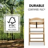 Chaise haute évolutive arketa bois naturel oak