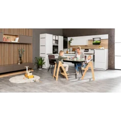 Chaise haute évolutive arketa bois naturel oak