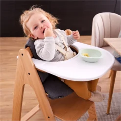 Chaise haute évolutive arketa bois naturel oak