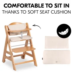 Chaise haute évolutive beta+ naturelle