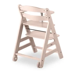 Chaise haute évolutive beta+ white washed beige rosé