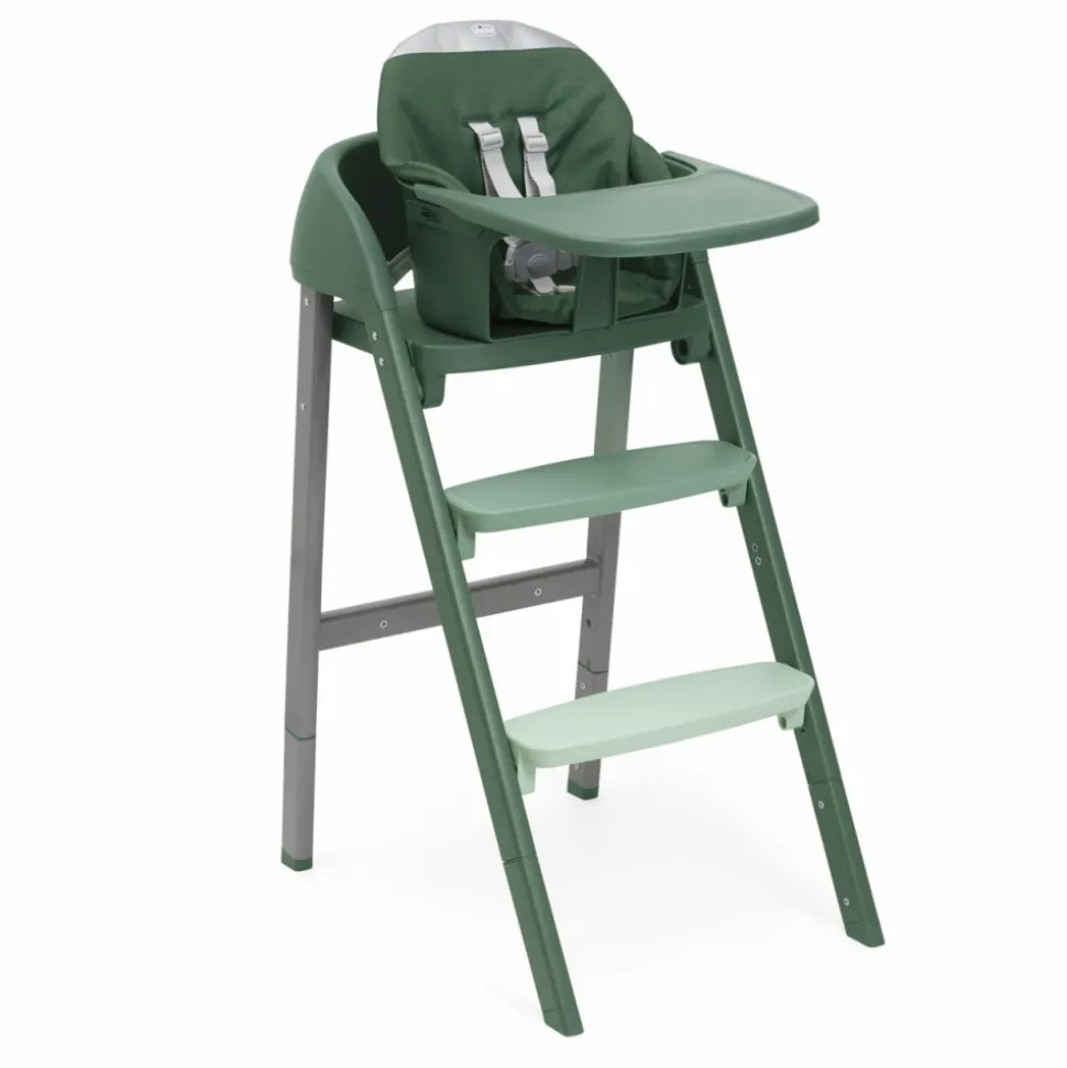 Chaise haute évolutive crescendo up 2en1 imperial green re_lux + siège de naissance